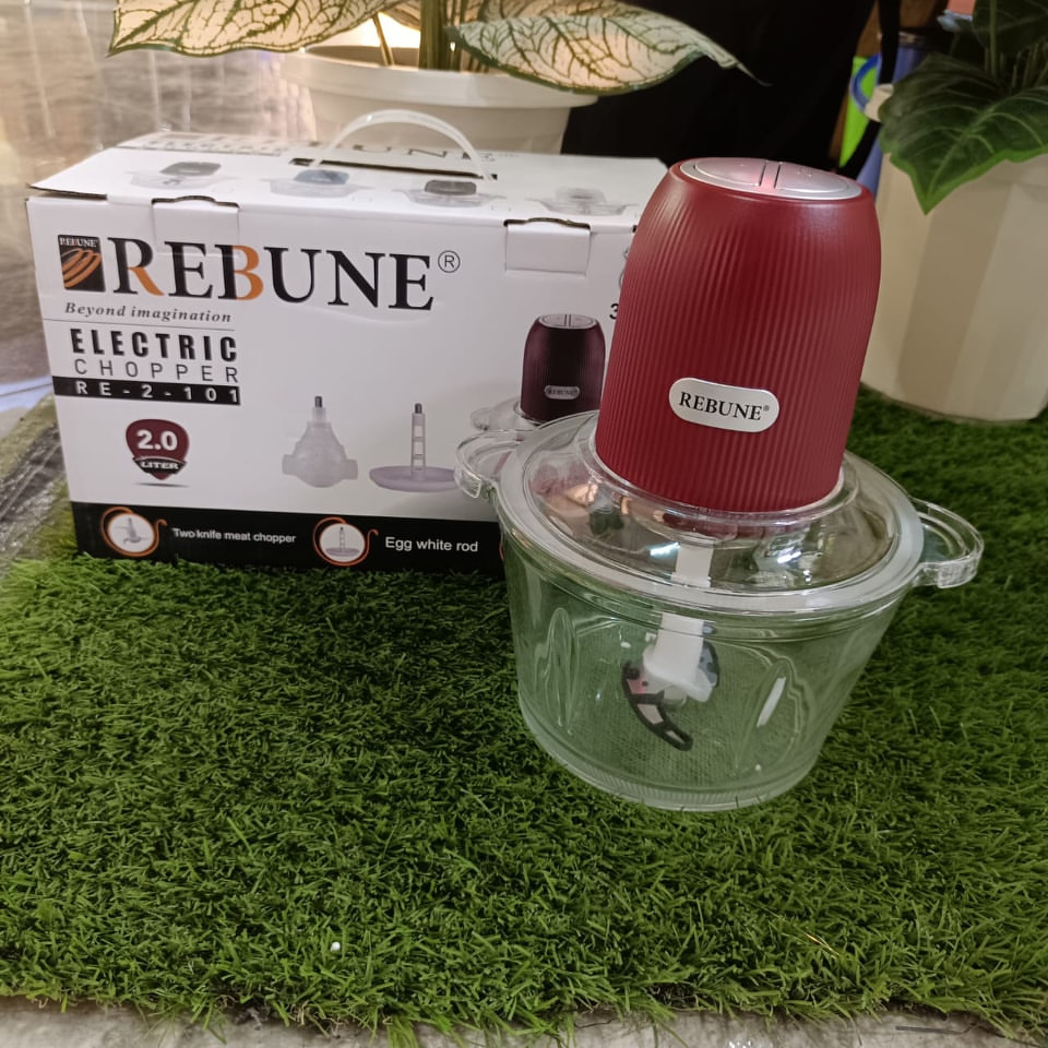 2L Electric Food Chopper with 2-Speed Control