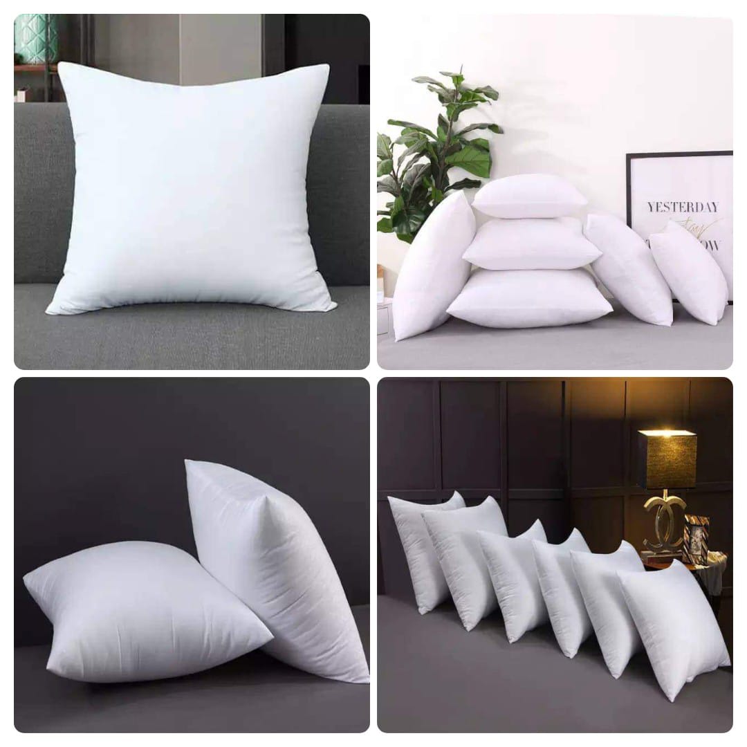 Plain White Throw Pillow 40x40cm