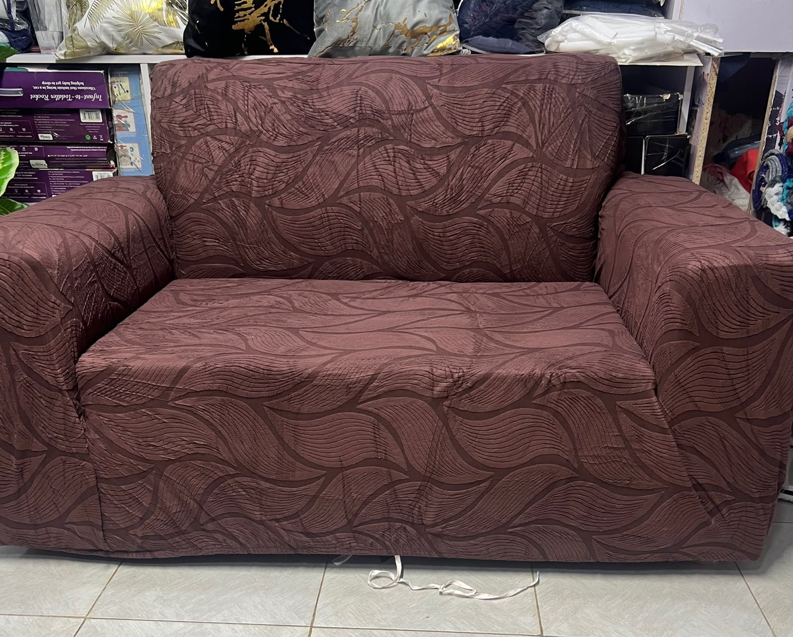 New Design Damask Stretch Sofa Cover