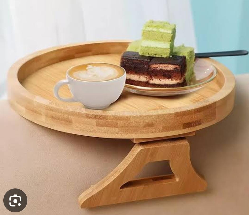 Bamboo Sofa Armrest Table