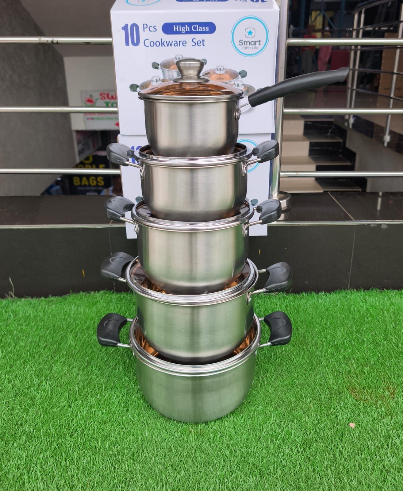 10-Piece Stainless Steel Cookware Set