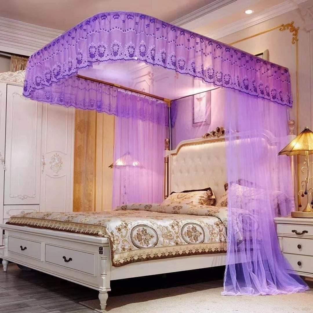 Two Stand Mosquito Net with Sliding Rails