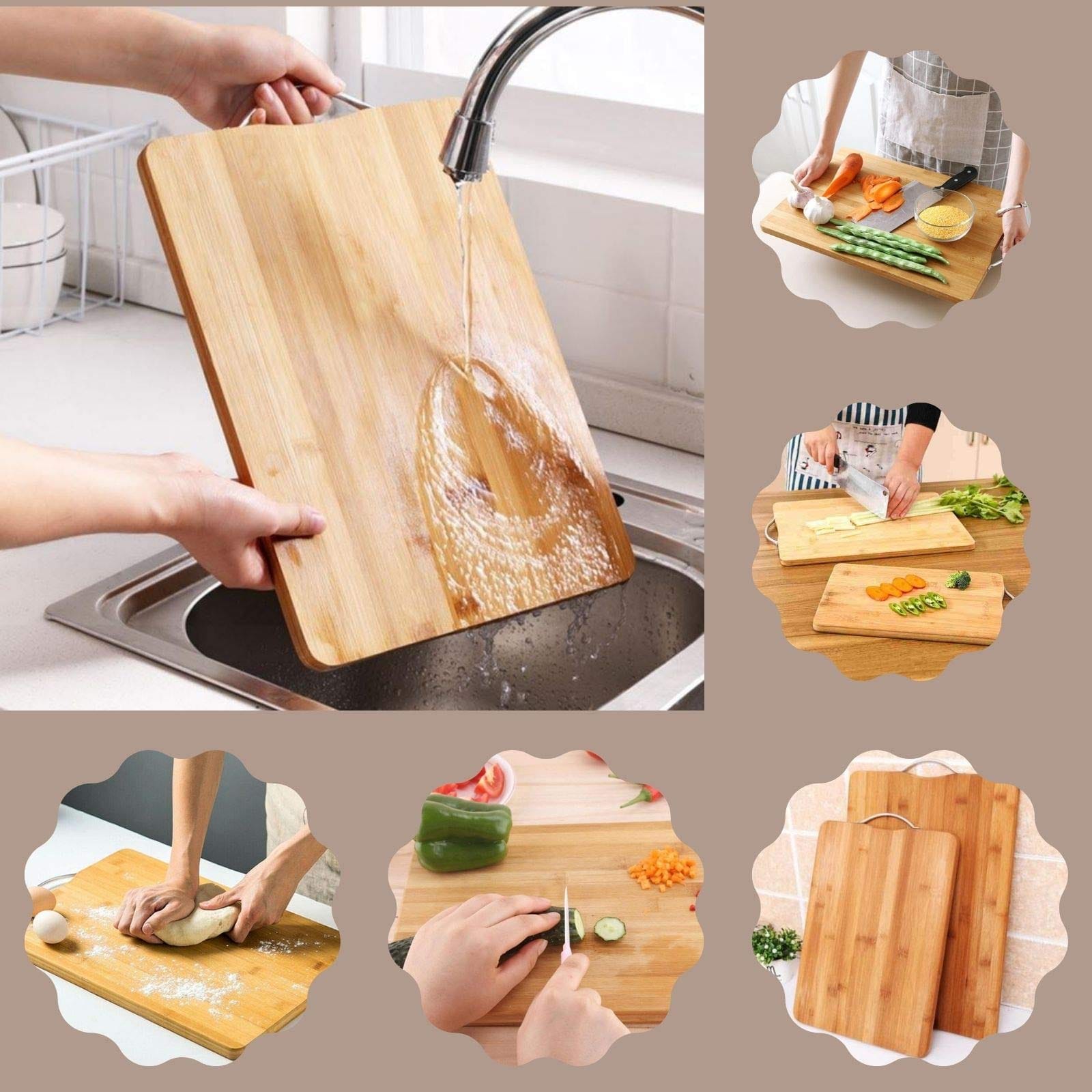 Bamboo Cutting Board with Handle