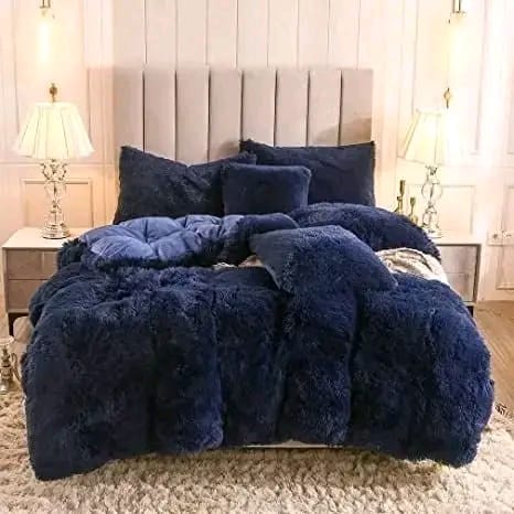 6-Piece Luxury Velvet and Fluffy Duvet Set