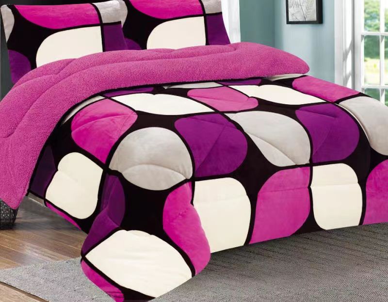 Single Floral Woolen Duvet 200x230cm