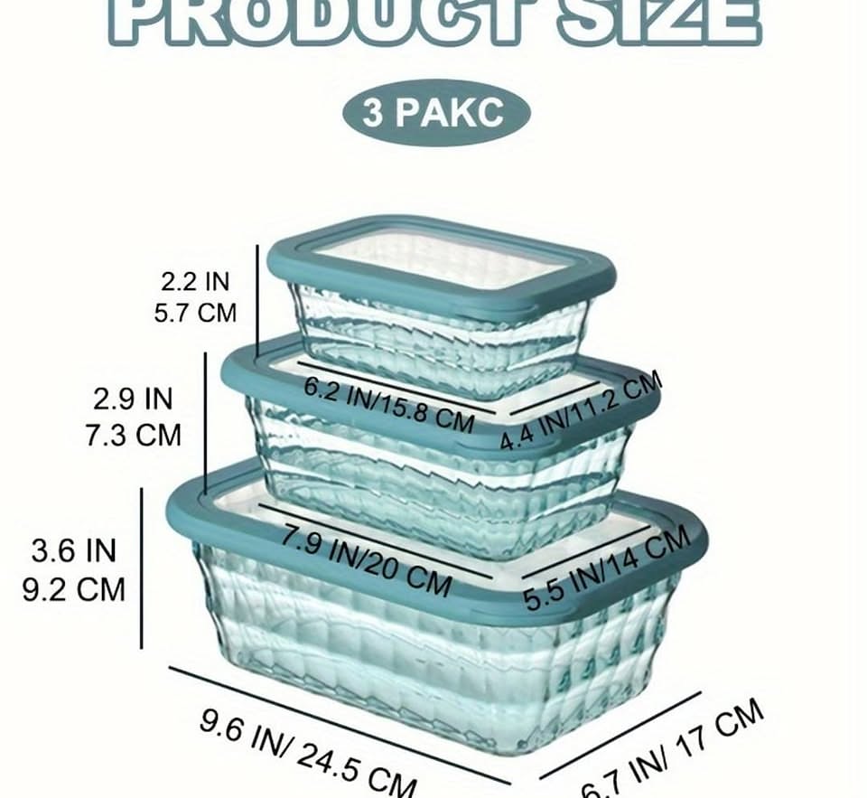 3-in-1 Acrylic Storage Container Set