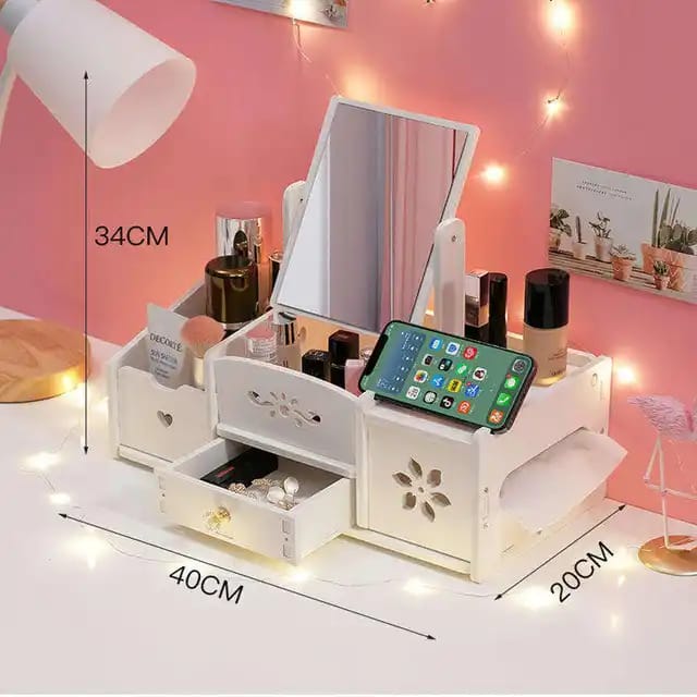 Jewelry Organizer with Dressing Mirror