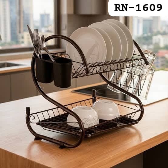 Rashnik RN-1609 2-Layer Stainless Dish Rack