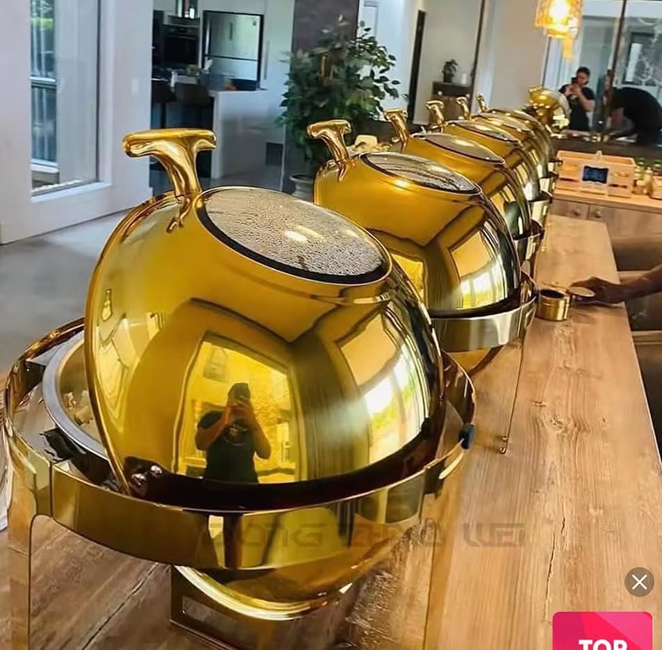 Gold Roll-Top Chafing Dish 6L