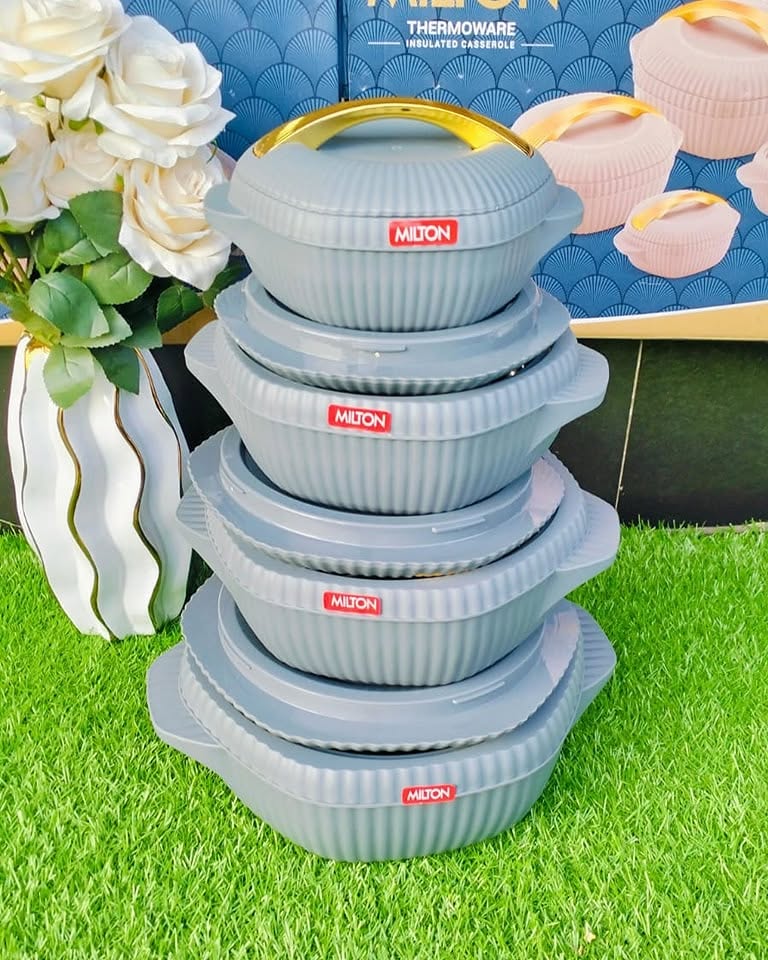 4-Piece Henson Ribbed Insulated Hotpot Set