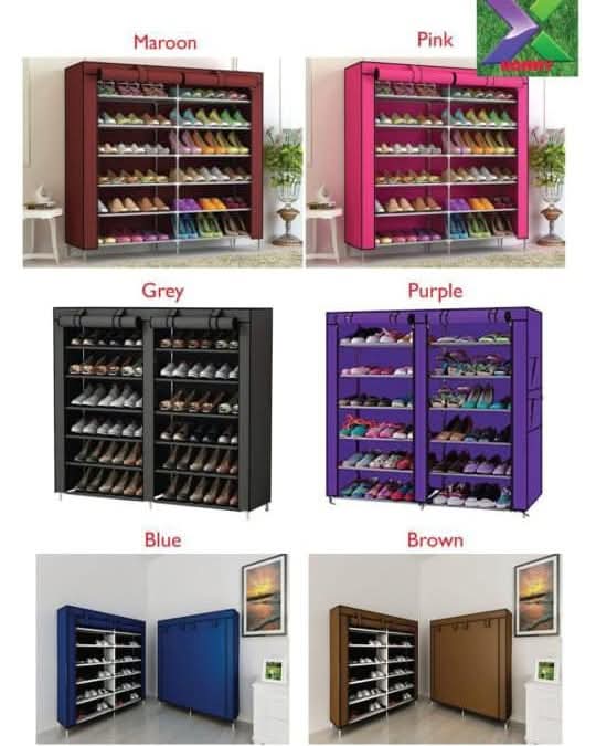 Double-Layer Shoe Rack for 36 Pairs