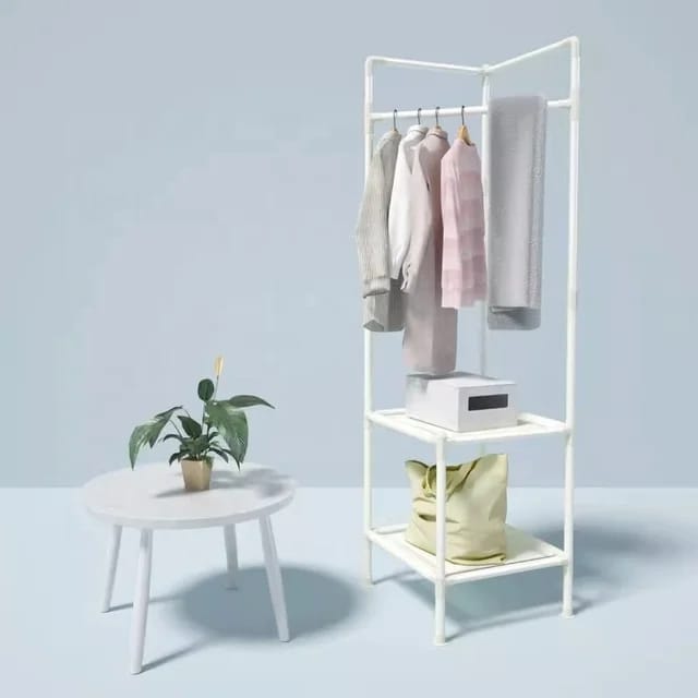 2-Layer Corner Clothes Organizer