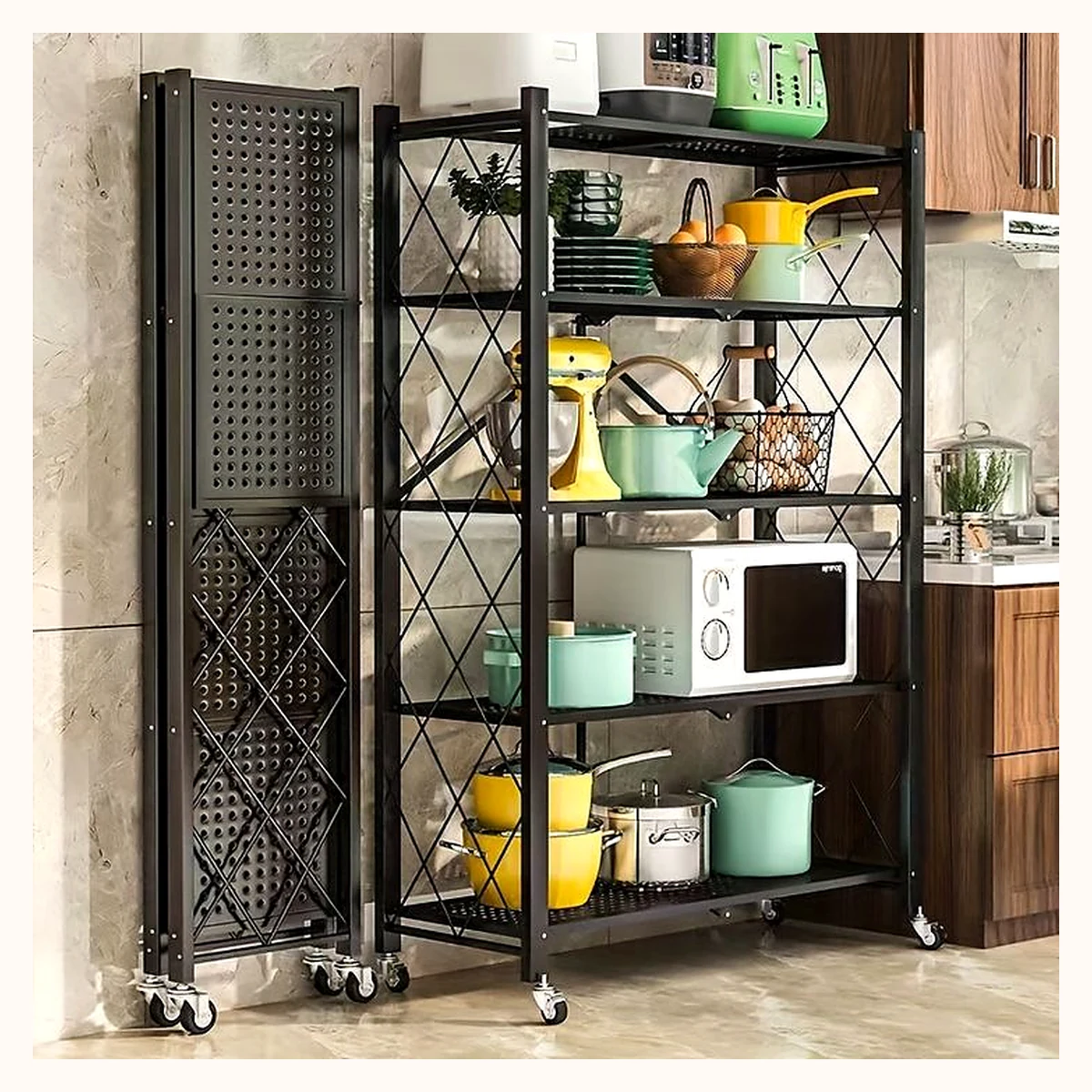 Foldable Kitchen Storage Rack