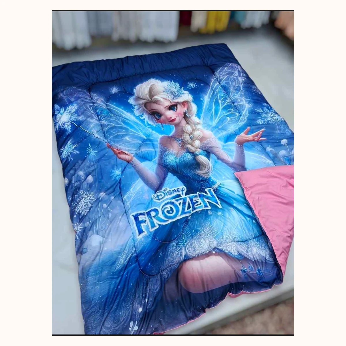 Kids Character Comforter, Blue Ice Princess Design