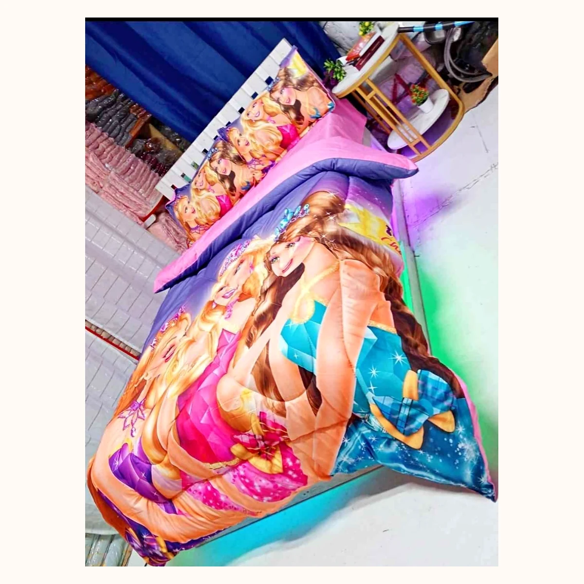 Kids Character Comforter, Multicolour Princess Design