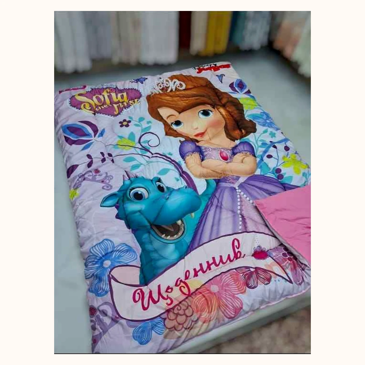 Kids Character Comforter, Pink Princess Design