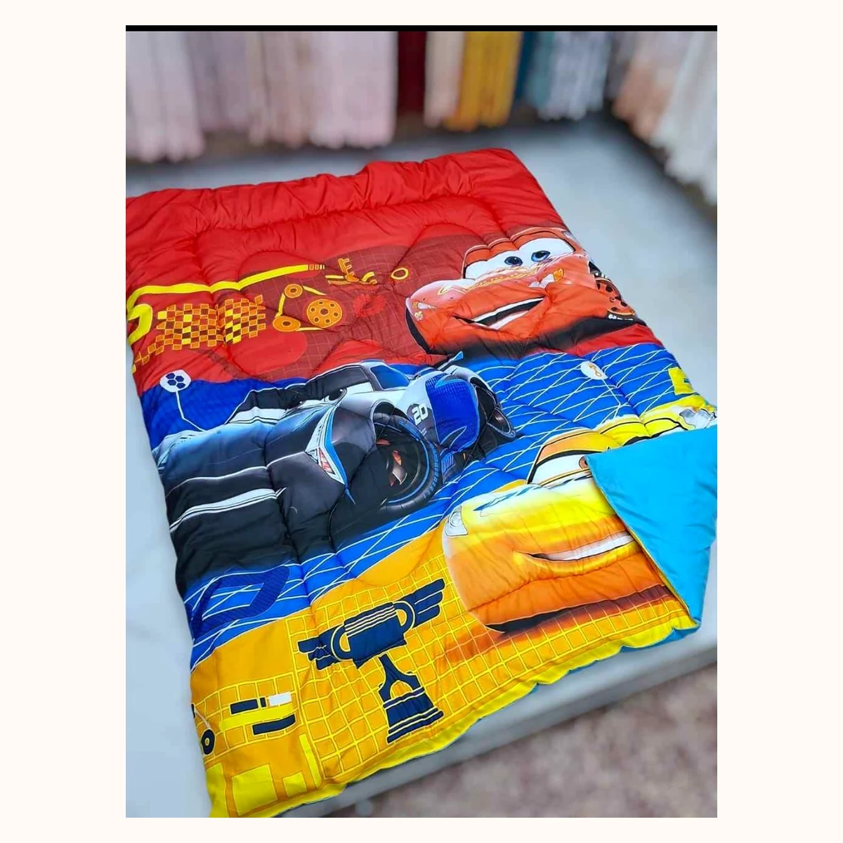Kids Character Comforter, Racing Cars Design