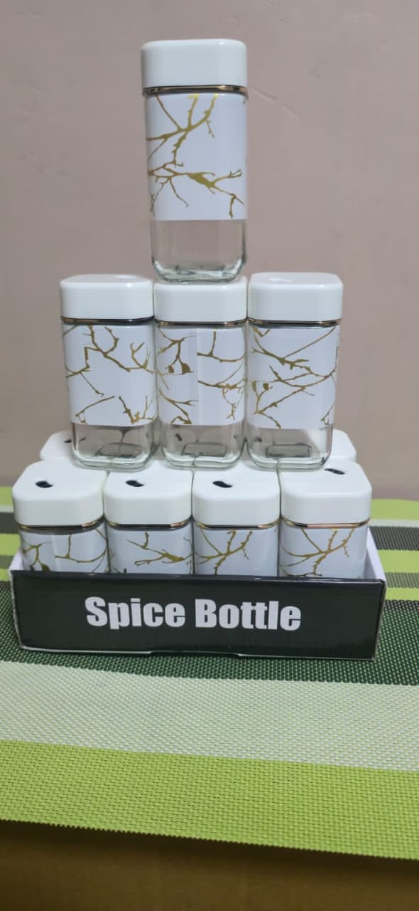 Square Marbled Salt Shaker