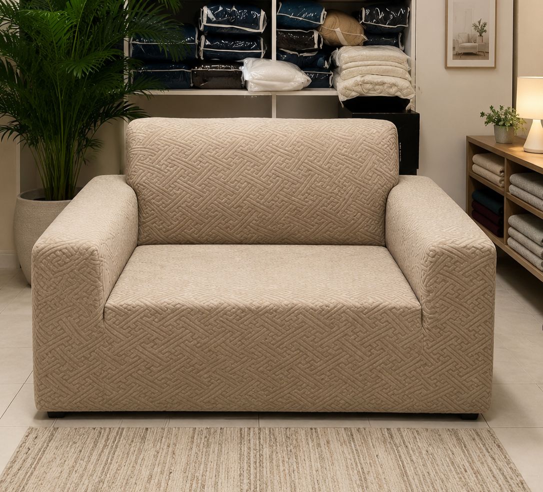 Egyptian Damask Stretch Sofa Cover
