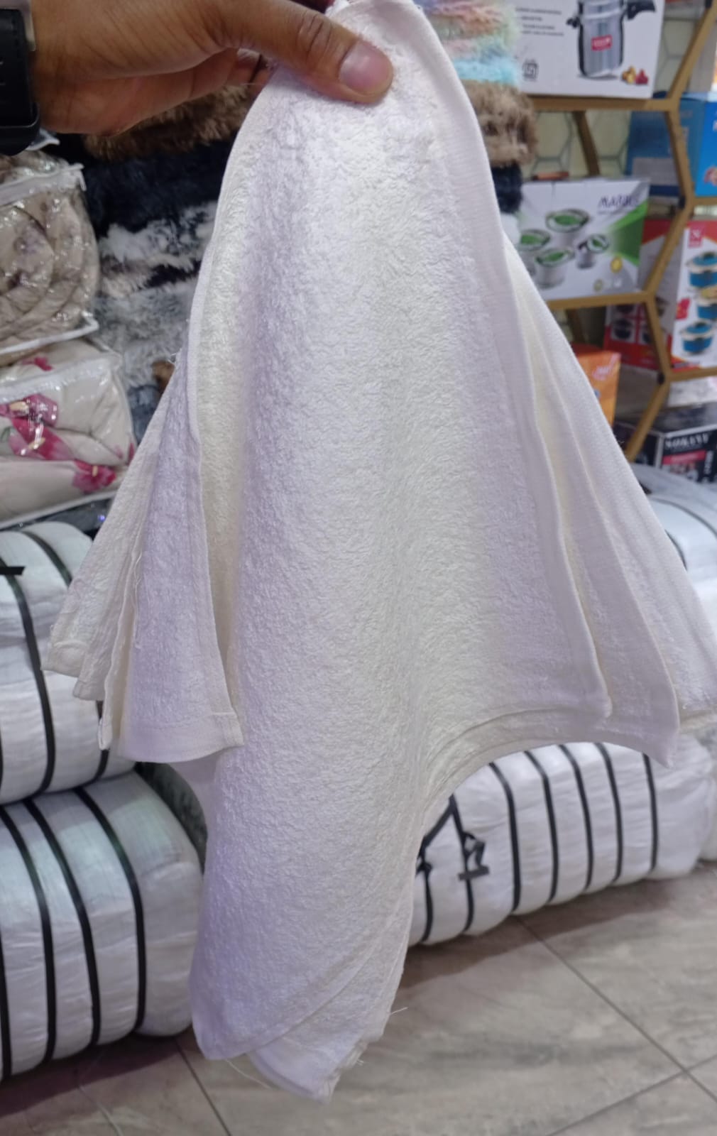12-Piece White Face Towel Pack 30x30cm